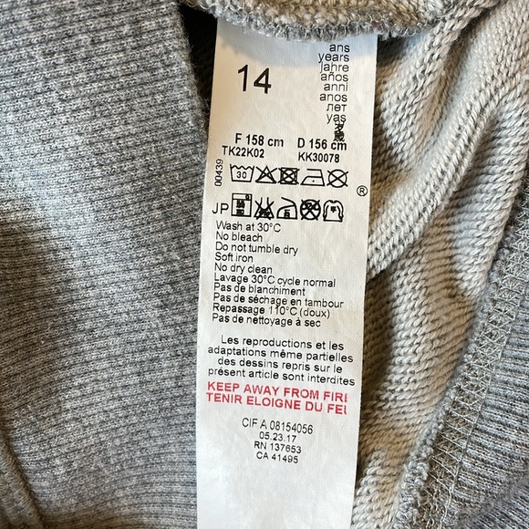 KENZO Kids Tiger Sweatshirt Dress Youth 14 Women’s Small - Picture 10 of 12